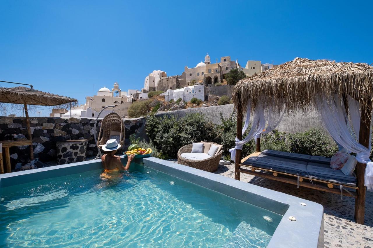 Rock Villas Complex - Private Luxe Top Retreat - Castle And Sea View Emporio  Luaran gambar