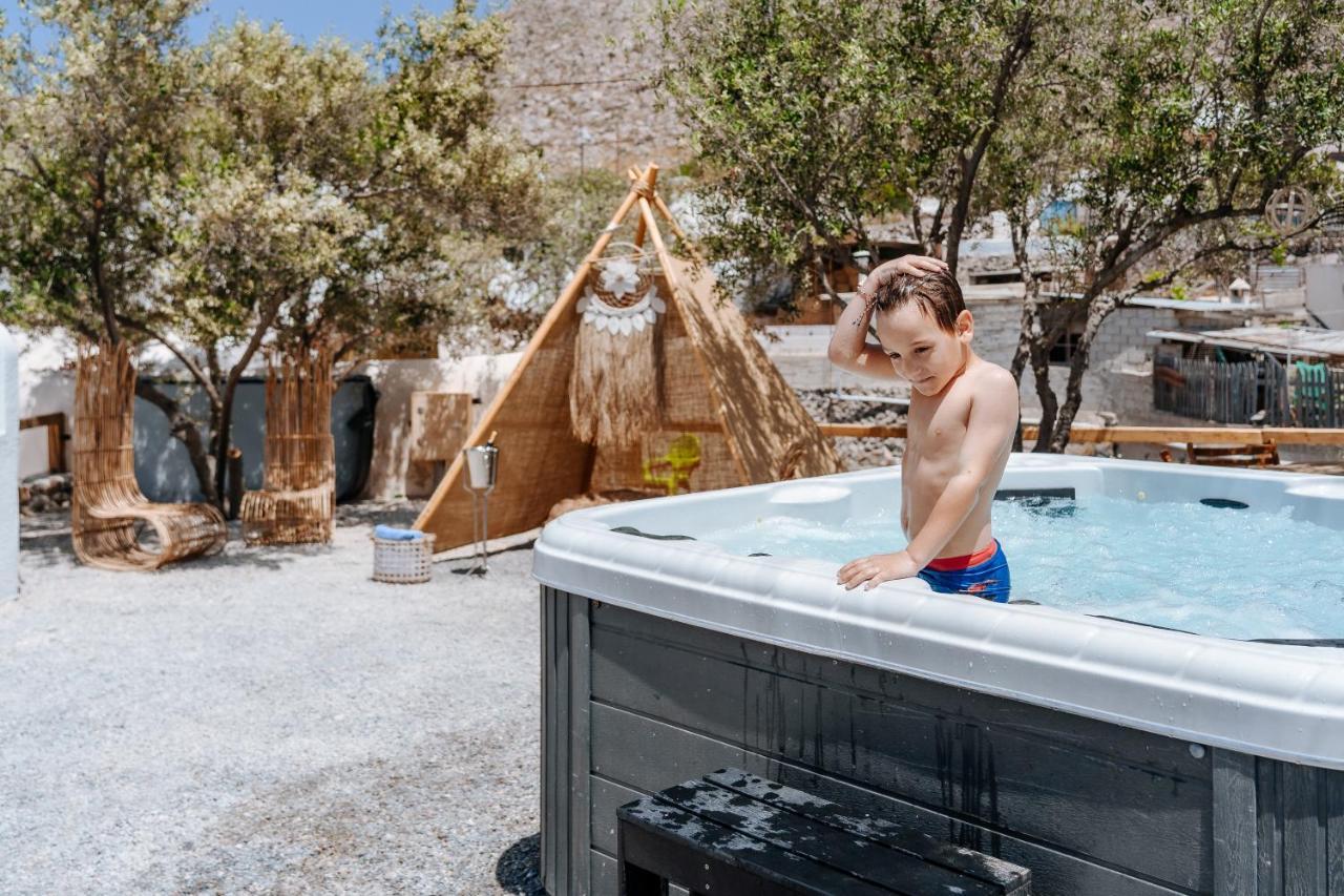 Rock Villas Complex - Private Luxe Top Retreat - Castle And Sea View Emporio  Luaran gambar
